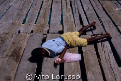 Cape Verde - Isla do Sal - Boy fishing by Vito Lorusso 